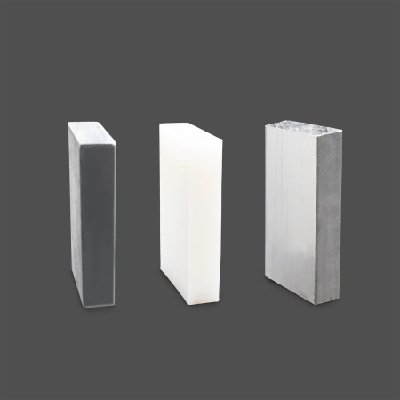 Набор тел равного объема (сталь, алюминий, пластик) бруски